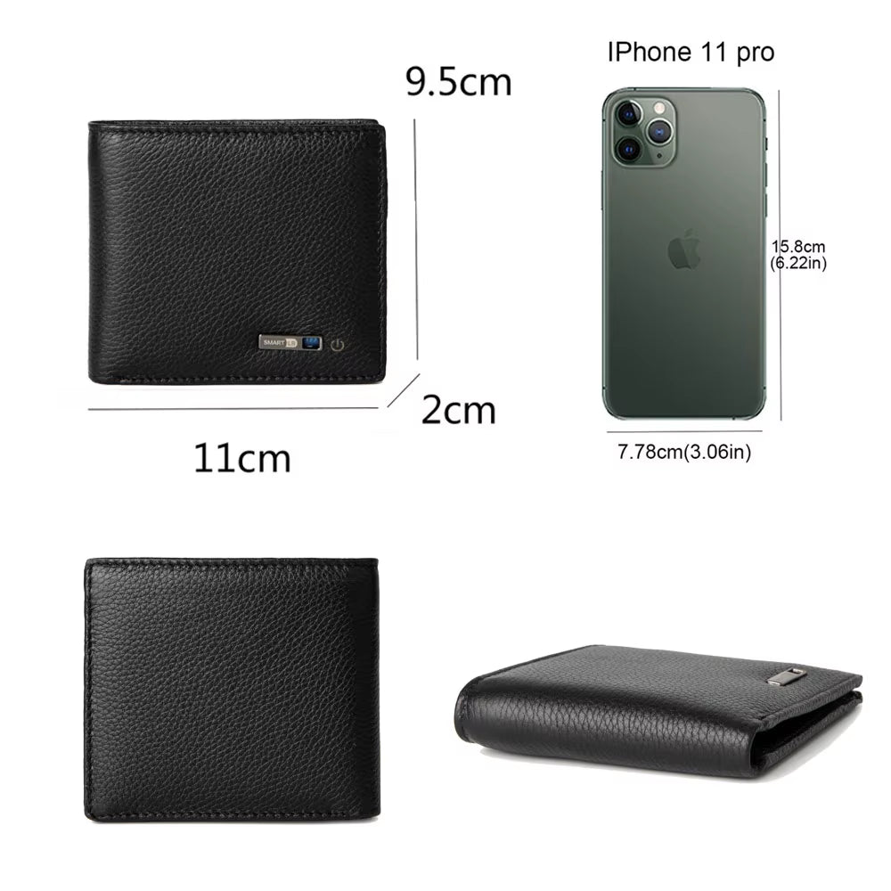 Wallet Tracker Card Android Card Wallet Tag Tracker Wallet Gps Tracker for Men Find My Male Wallet with Gift Box